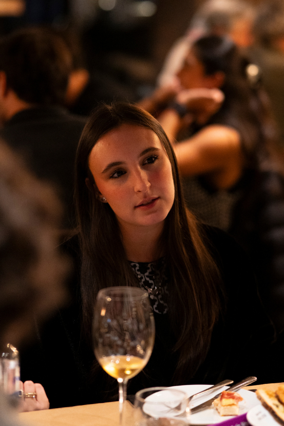 Maria Eugênia em um jantar da Santée