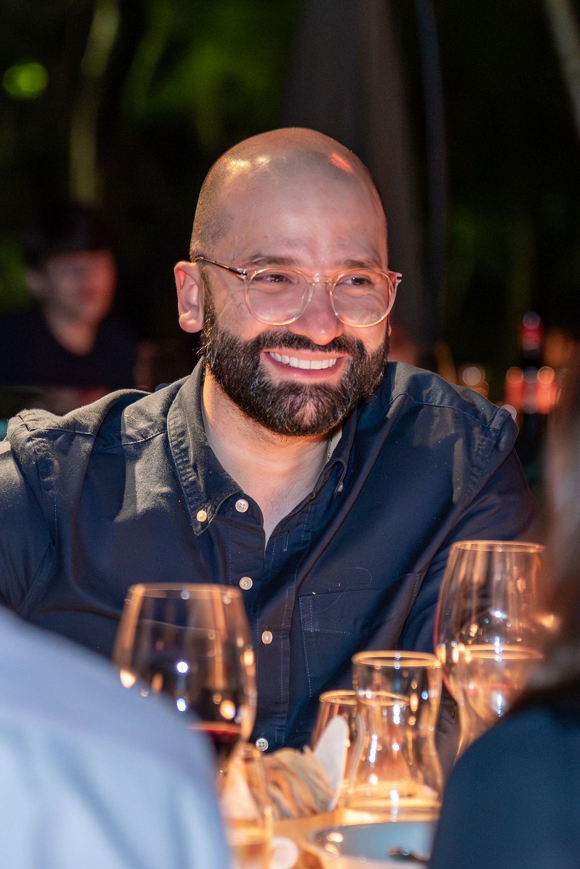 Eduardo Branco em um jantar da Santée